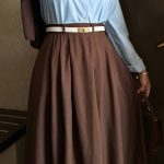 Jupe Classique- Marron chocolat