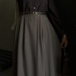 Jupe Classique- Gris cendré