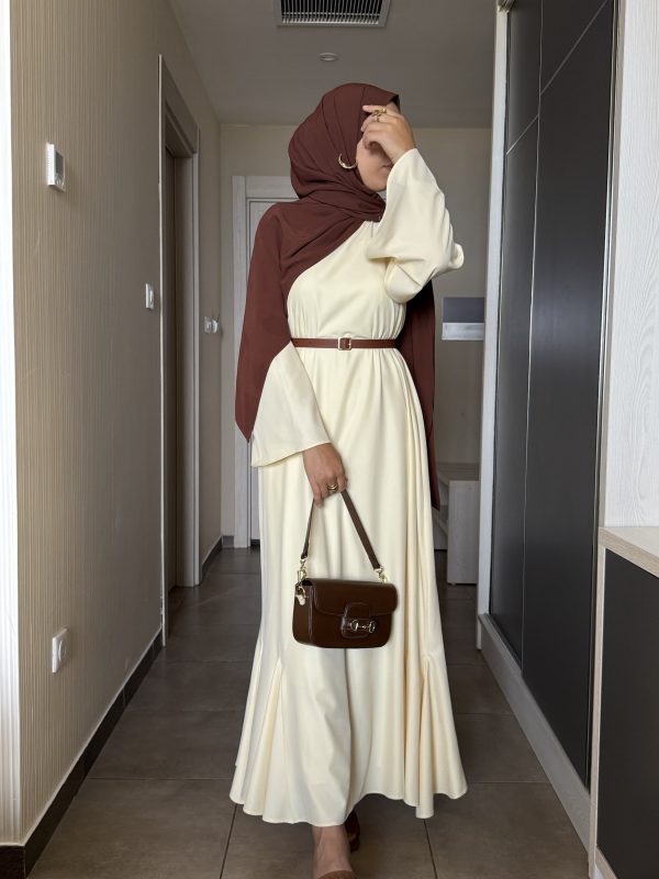 Robe sirène - Jaune ( avec doublure)🤍