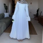 The Feathery Dress White