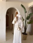 The Feathery Dress Beige