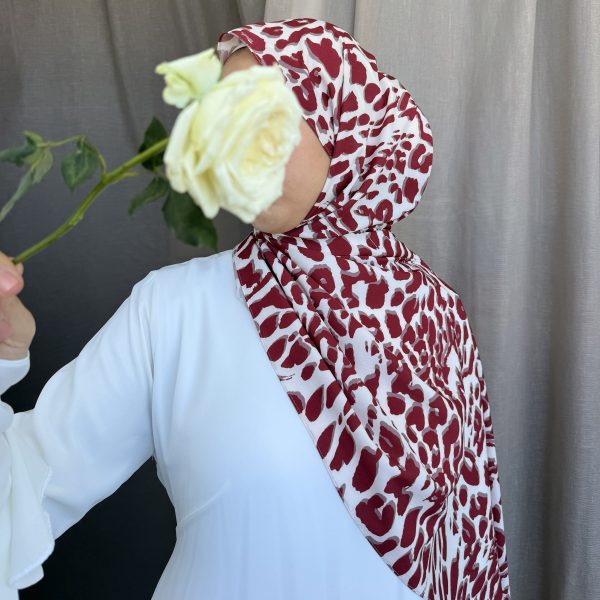Foulard Léopard Rouge