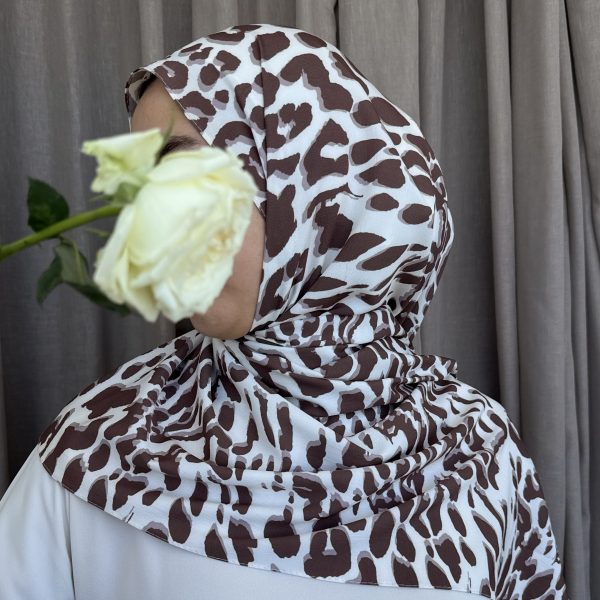 Foulard Léopard Marron