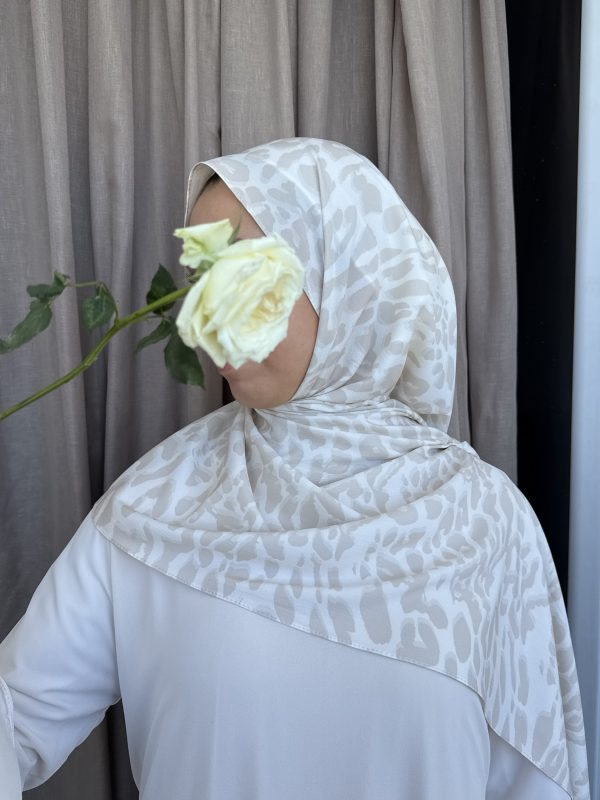 Foulard Léopard Beige
