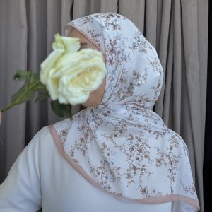 Foulard Fleuri - Beige
