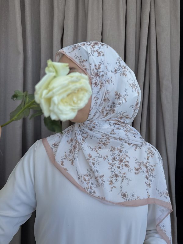 Foulard Fleuri - Beige