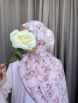 Foulard Fleuri - Rose