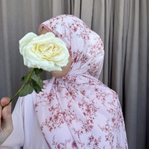 Foulard Fleuri - Rose