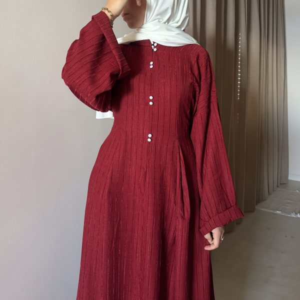 Robe en Lin - Grenat đ„