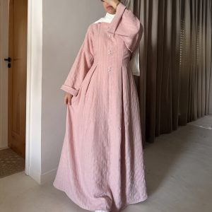 Robe en Lin - Pink đ