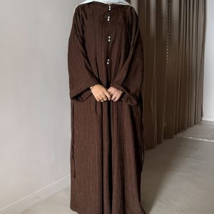 Robe en Lin - Marron đ€
