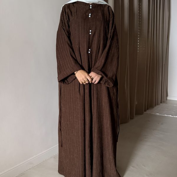Robe en Lin - Marron đ€