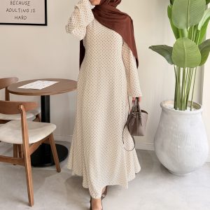 Polka Noisette Dress 🌰
